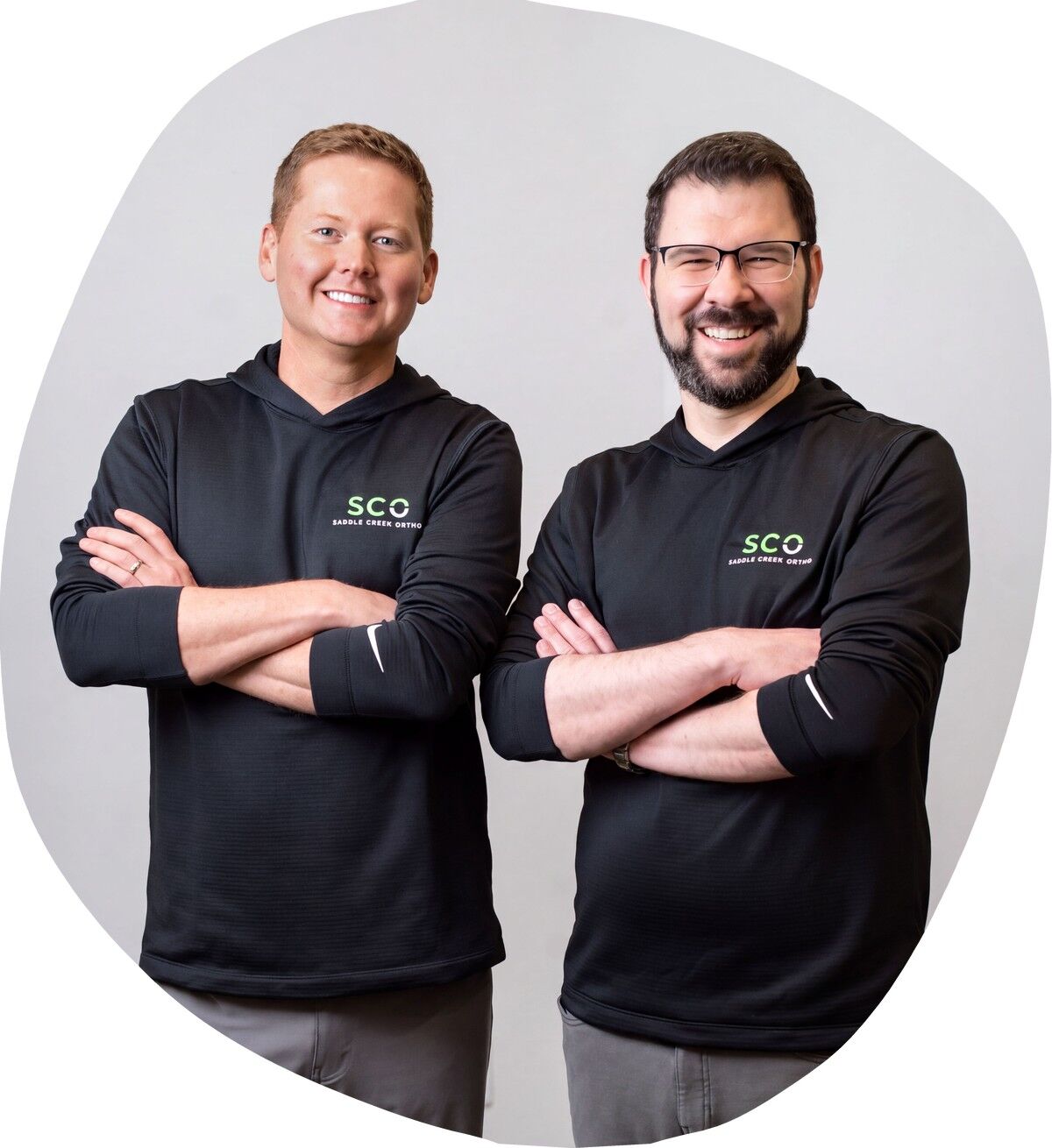 dr. kyle and dr. john smiling
