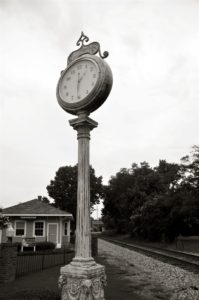 old clock in Collierville