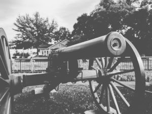 old cannon in Collierville