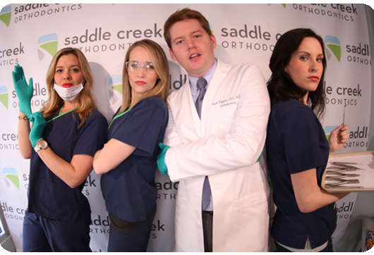 4/5 of the Staff at Saddle Creek Orthodontics | Braces Off Video