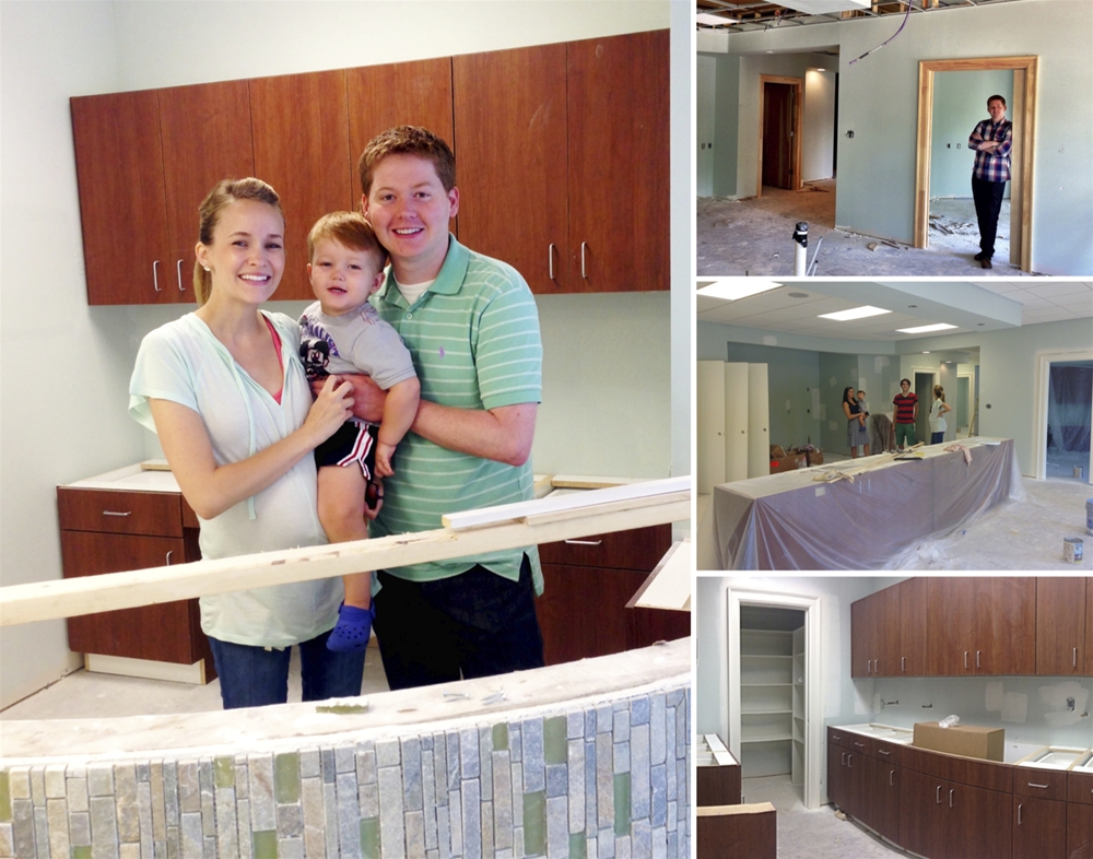 Pain, Cabinetry, and Ceiling Tiles at Saddle Creek Orthodontics Office