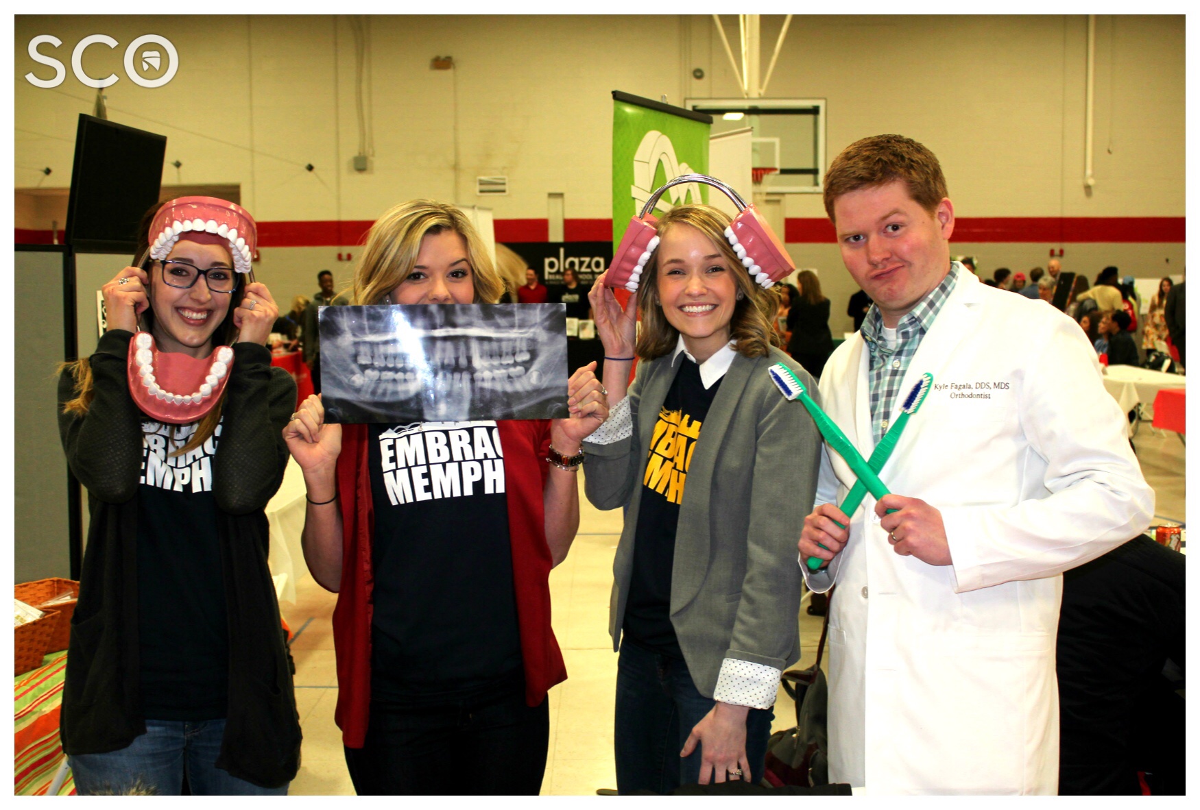 Germantown High School | Career Day | Embrace Memphis | Silly Ortho Staff Photo | Saddle Creek Orthodontics