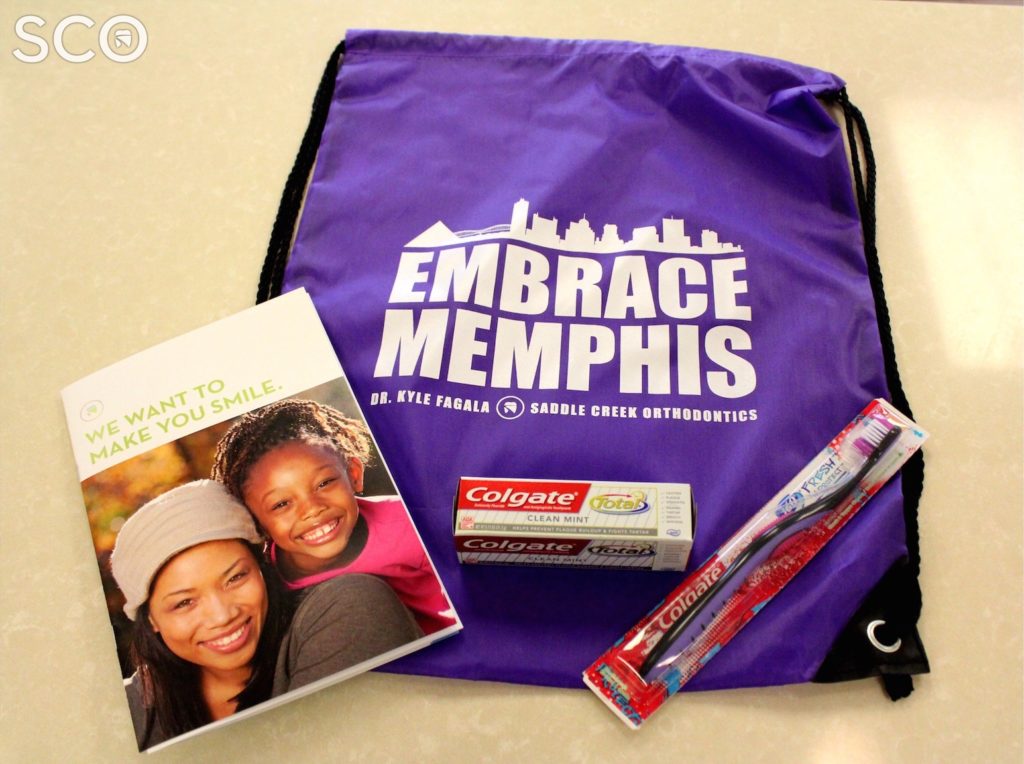 Orthodontic Toothbrushing Bag | SCO Swag Bag | Germantown and Collierville Braces